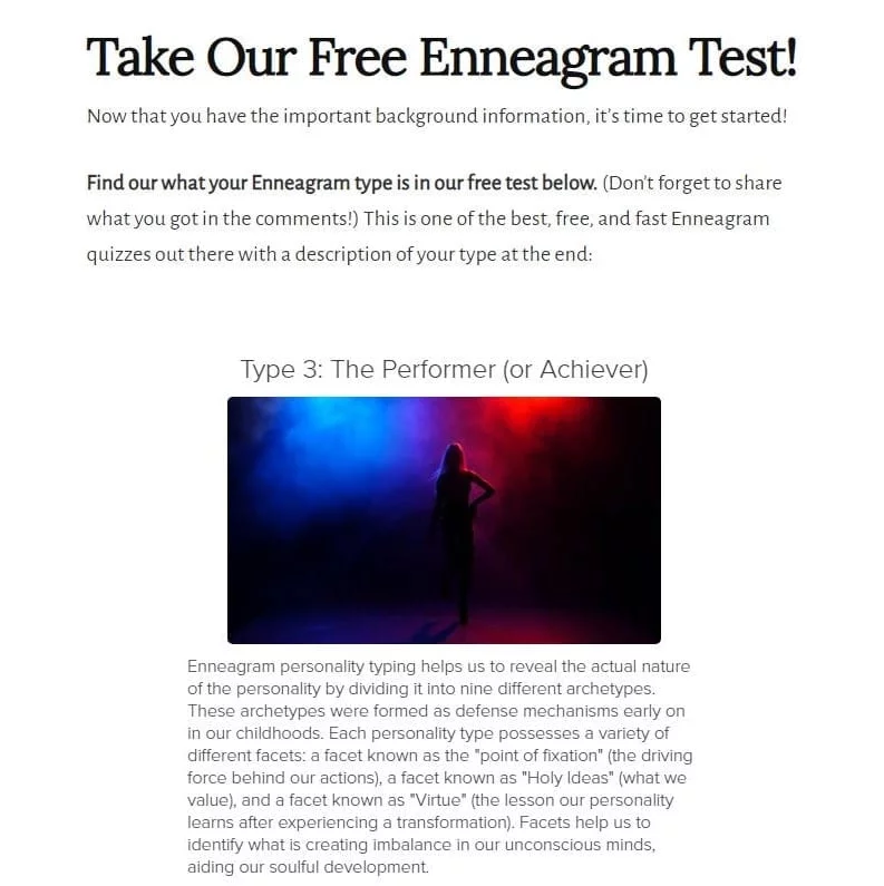 Enneagram Test Results from LonerWolf