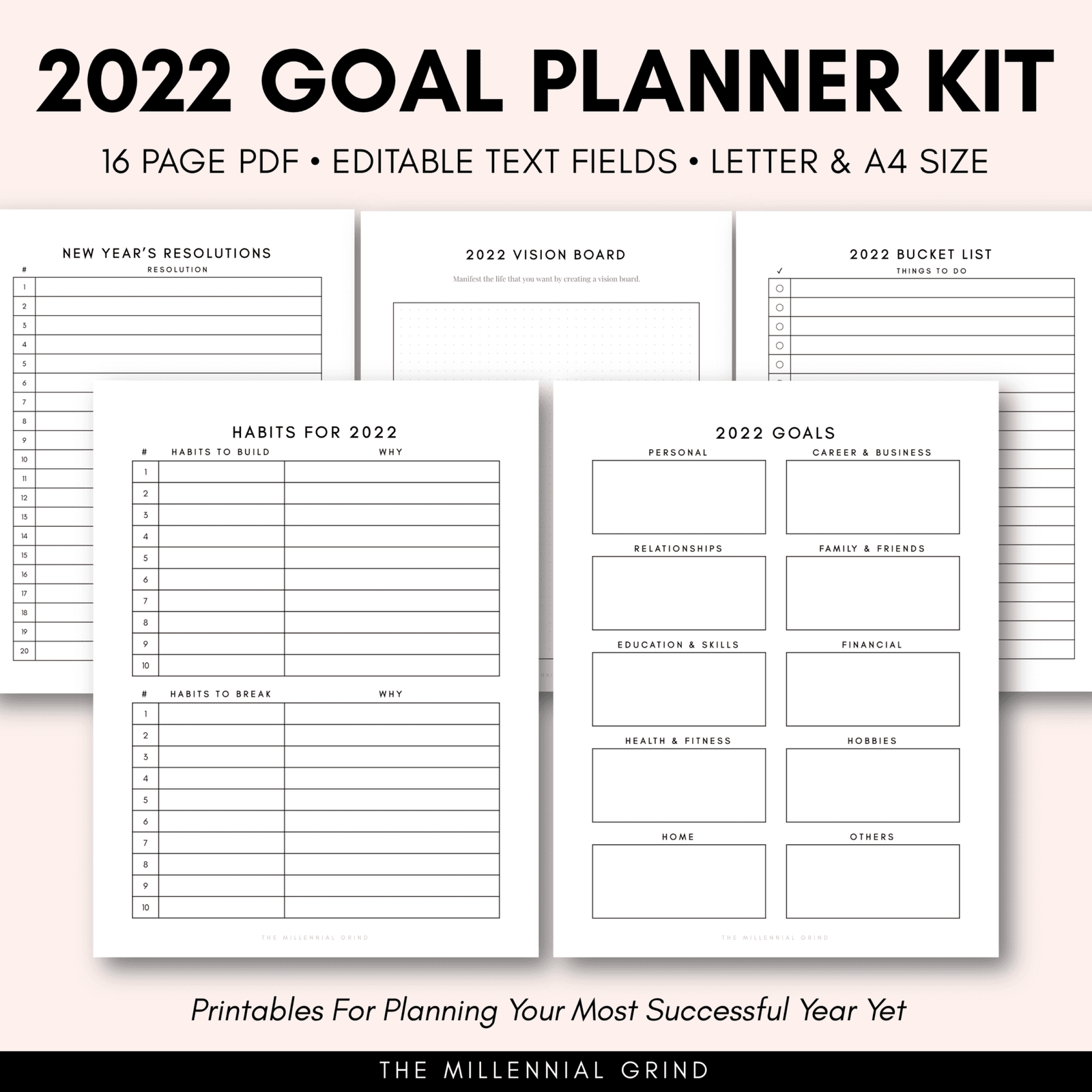 2022 Goal Planner Kit