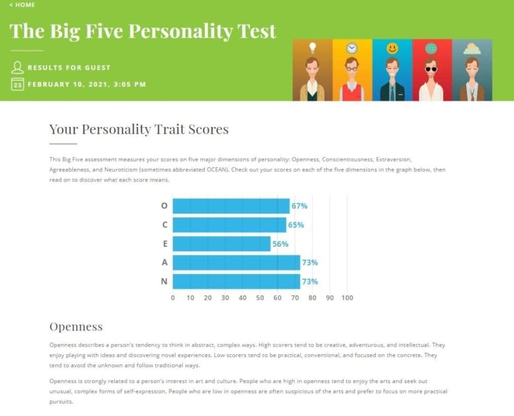 Top 10 Big Five Personality Tests (With Free Options) | THE MILLENNIAL