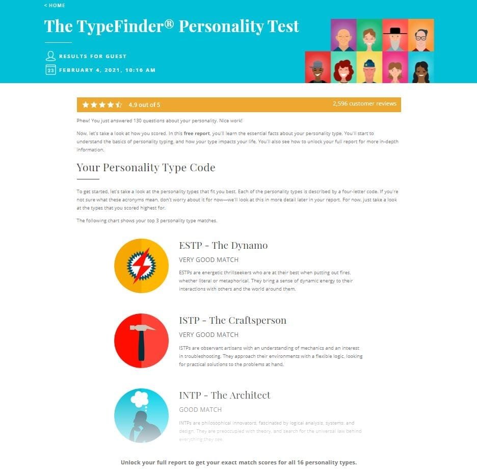 Myers-Briggs Tests - Truity