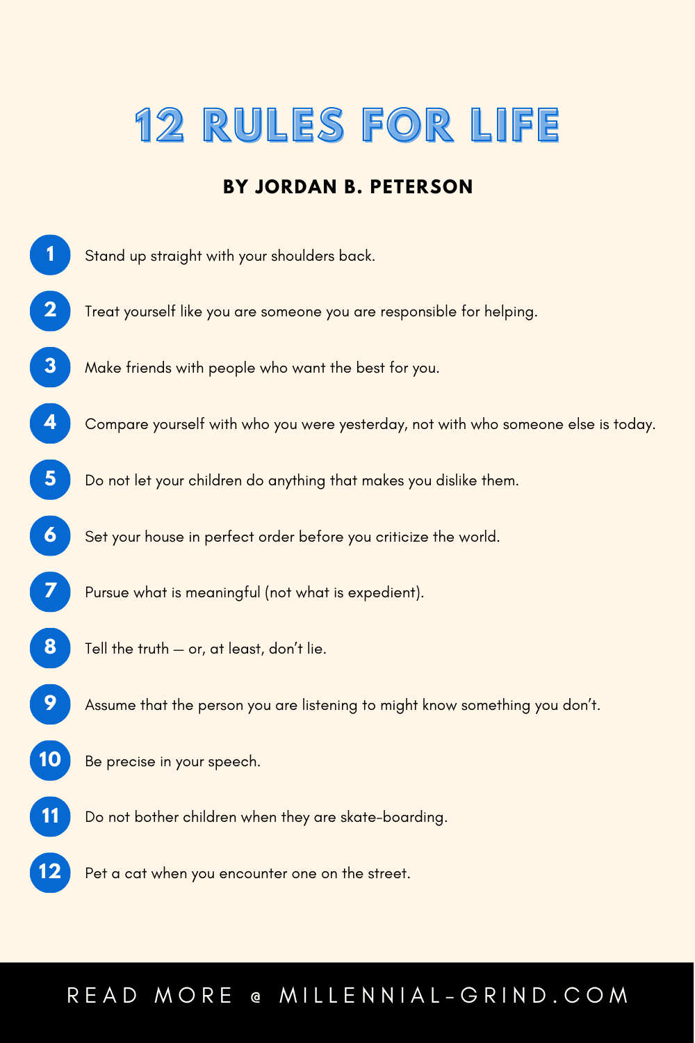 12 Rules For Life List