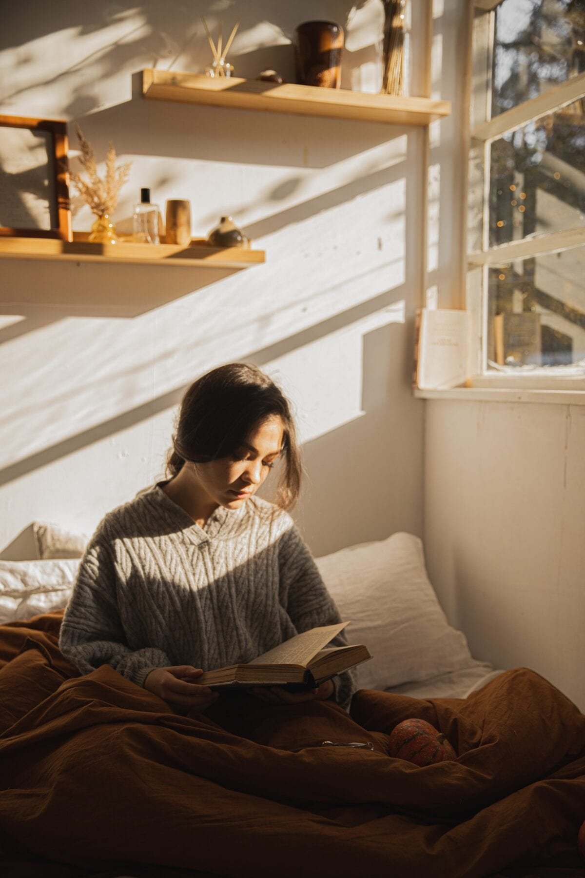 woman in bed