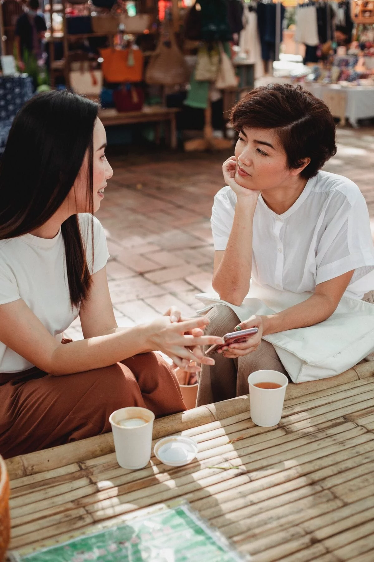 women talking