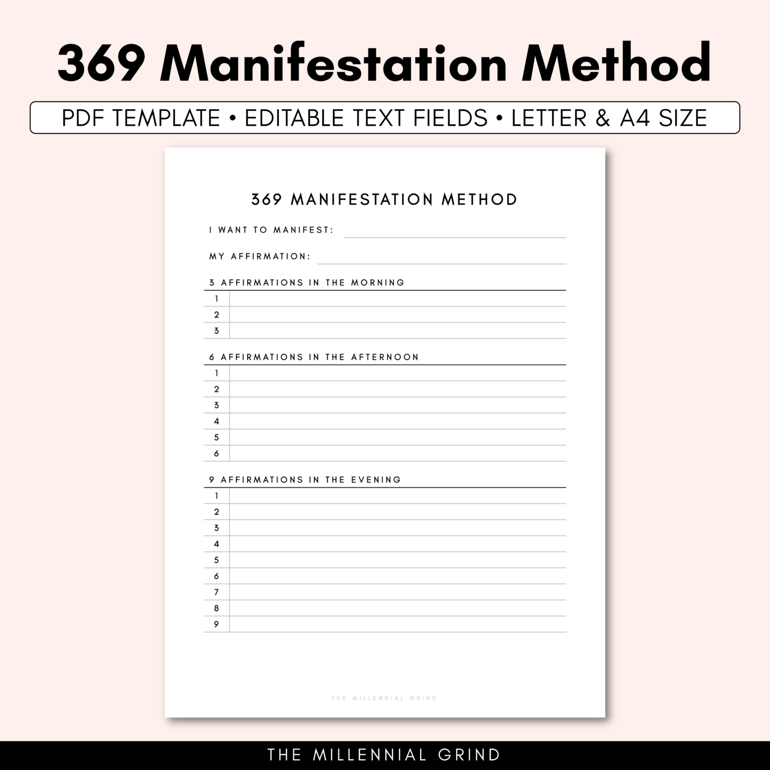 What Is The 369 Method and How To Do It The Millennial Grind