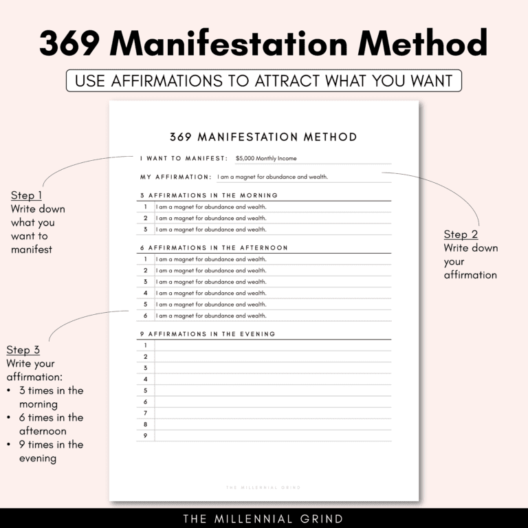 What Is The 369 Method And How To Do It | The Millennial Grind