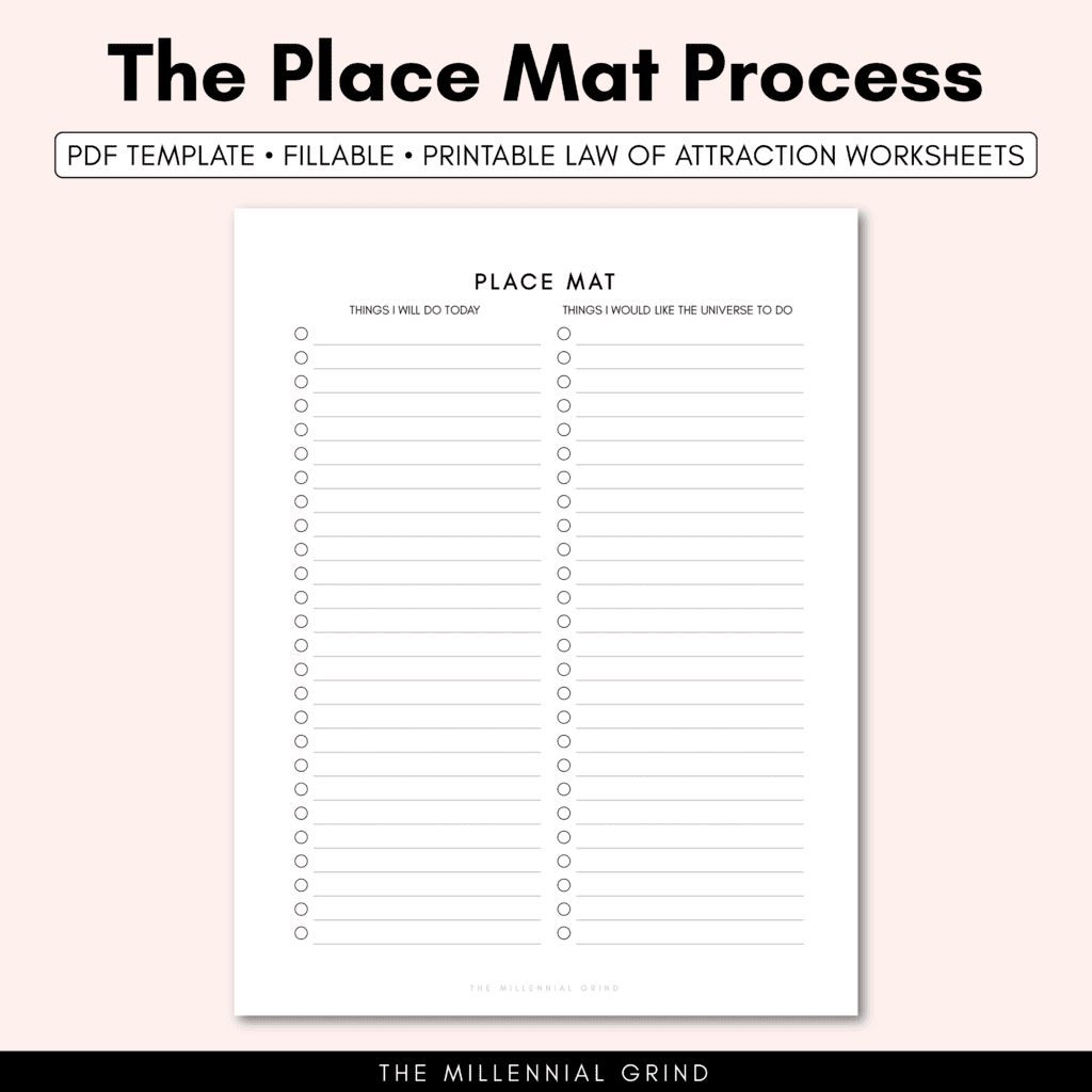 Place Mat Process