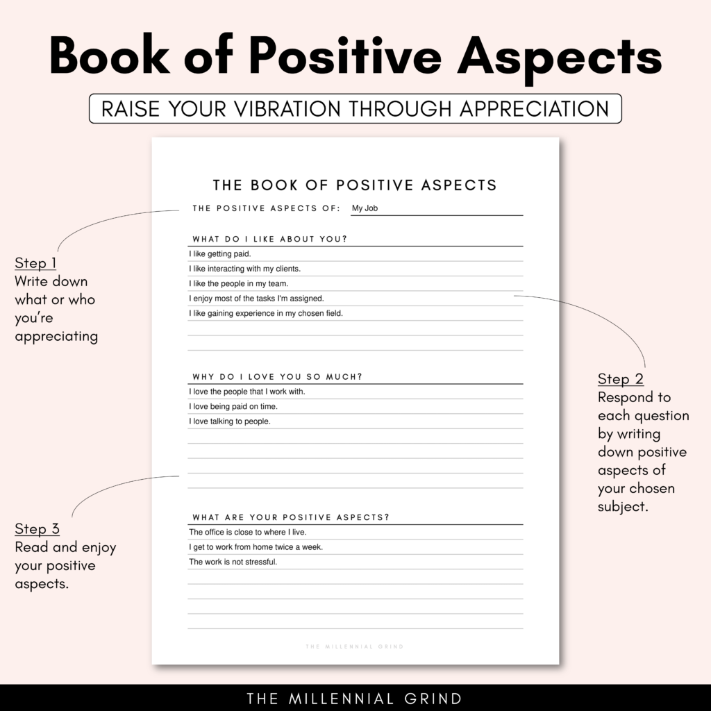Book of Positive Aspects Example