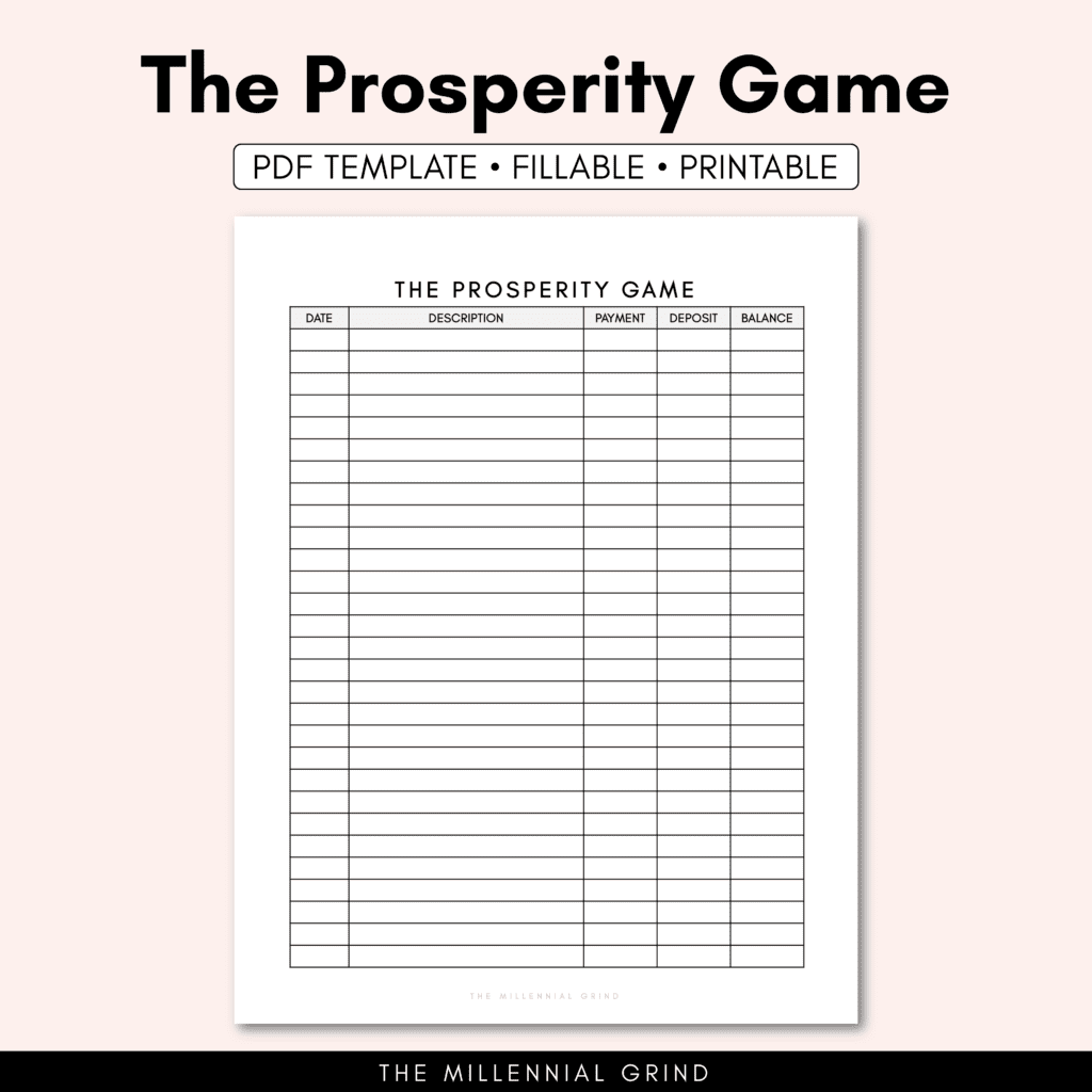 The Prosperity Game