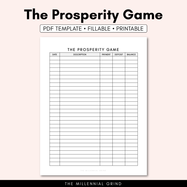 How To Use The Prosperity Game By Abraham Hicks (Template Included ...
