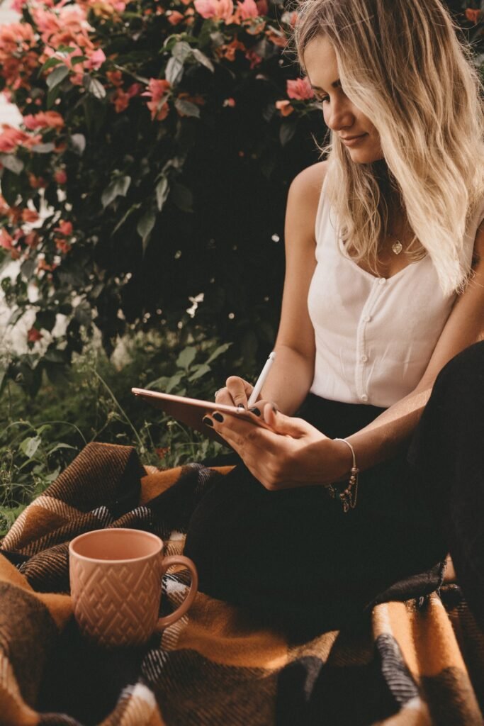 woman writing